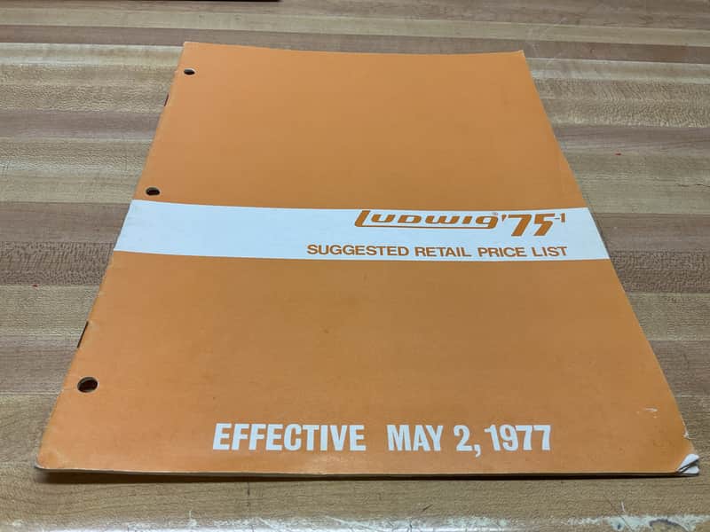 Ludwig 1975 Suggested Retail Price List image 1