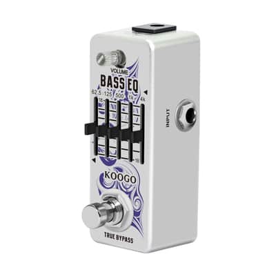 KOOGO LEF-317A Guitar Equalizer Pedal 5-band Parametric EQ Guitar Effect Pedal Frequency Compensator ±18dB Range for Mini Size--Shipped from Irvine Warehouse in California by USPS image 3