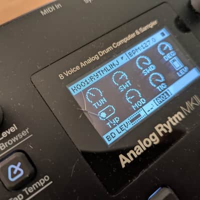 Elektron Analog Rytm MkII 2020 - Black w/ Decksaver + Case image 3