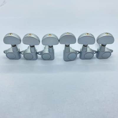 Matte Chrome Guitar 3R3L Machine Heads Tuning Pegs image 8