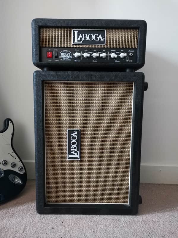 Laboga  Beast Classic 30 Black/Cream Plus, Footswitch, Amp Cover And Speaker Cable image 1