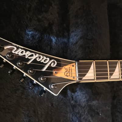 Jackson RR1 Custom Randy Rhoads 1985 San Dimas Custom Shop Offset Flying V Black and gold Pinstripe - PRE Fender era! image 7