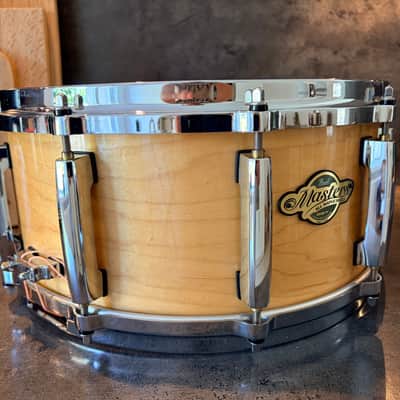 Pearl Masters MCM-1465S/C102 One ply maple snare 2015 - Natural maple image 8