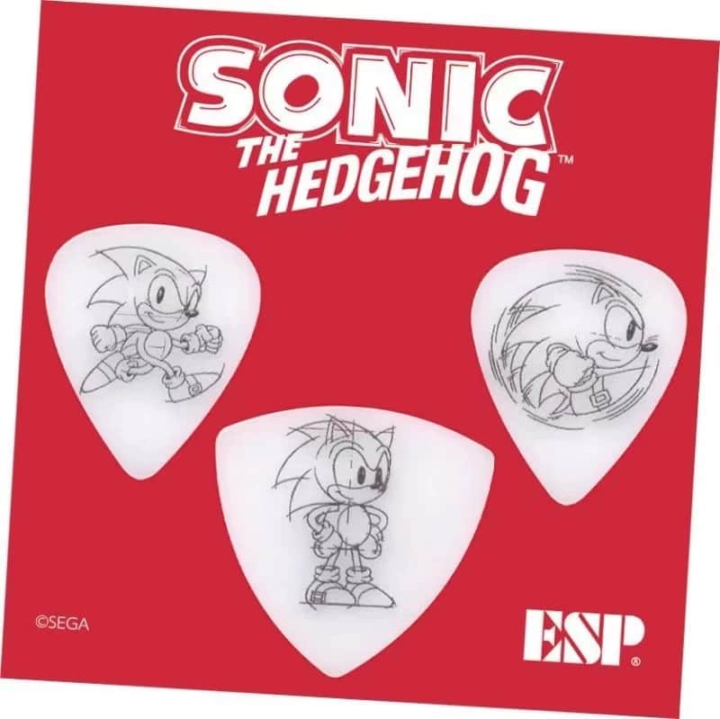 ESP SONIC The Hedgehog Guitar Picks Set Made in Japan image 1