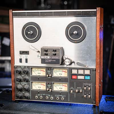 TEAC A-2340 SX Reel To Reel Tape Machine SPARES OR REPAIRS 1980s - Silver image 1
