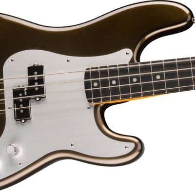 Fender American Ultra II Precision Bass, Ebony Fingerboard, Texas Tea image 6