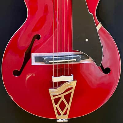 Vox VGA-3PS Giulietta Acoustic Archtop with Built-In Electronics 2010s - Trans Red image 1