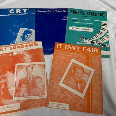 Lot of 17 Old Vintage Sheet Music Connie Francis, Zip-A-Dee-Doo-Dah, Dave Coleman, & More image 3