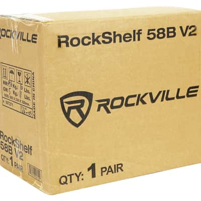 2 Rockville RockShelf 58B 360w Black 5.25" Bookshelf Speakers+Bluetooth/Wifi Amp image 12