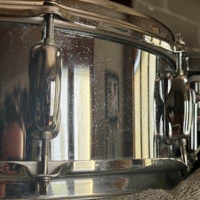 Slingerland No. 141 Festival Model 5x14" 8-Lug Chrome Over Steel Snare Drum with Rapid Strainer 1973 - 1979 - Chrome image 5