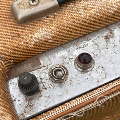 Vintage 1957 Fender Tweed Princeton 5F2 Narrow Panel image 5