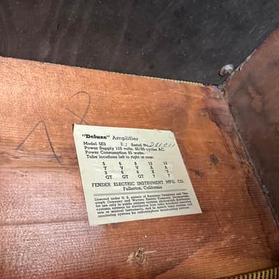 Fender Deluxe 5E3 Narrow Panel 15-Watt 1x12" Guitar Combo 1955 - 1960 !video! image 21