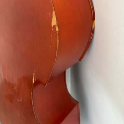 Upright acoustic bass 3/4" scale w/ pickup and French bow. image 11