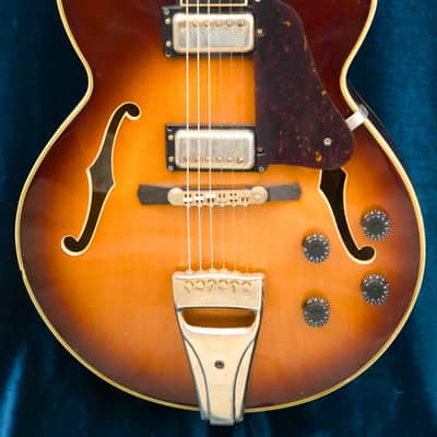 1979 Greco SW-1200 Vintage MIJ Jazz Guitar Sunburst w/ Hard Case image 1