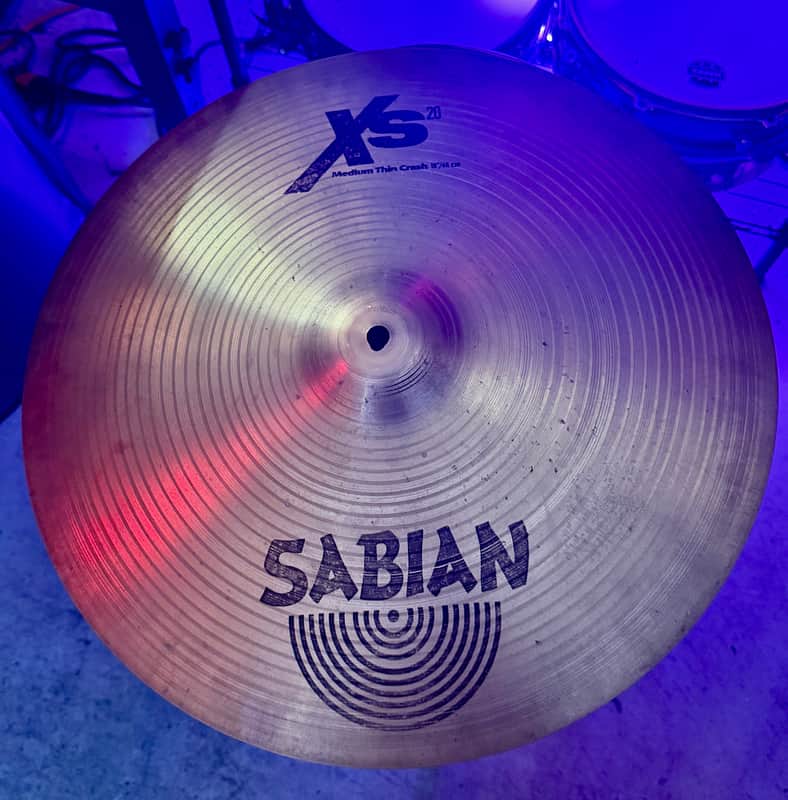 Sabian 18" XS20 Medium Thin Crash Cymbal 2003 - 2015 - Natural image 1