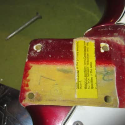 1966 Fender Jaguar Candy Apple Red w/ Matching Headstock image 12