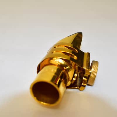 Otto Link Super ToneMaster 7 Metal Alto Saxophone Mouthpiece, Gold w/ Cover & Ligature image 3