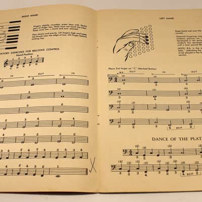 Used Piano Accordion Music Book - John Serry's Accordion Method Book 1 & 2 image 3