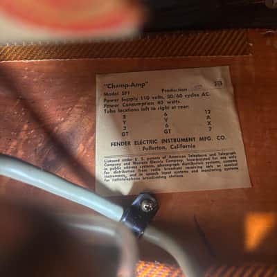 Fender Champ 1960 - Tweed image 10