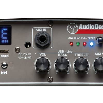 Audiodesign Pro M2 12W/L - Cassa Attiva a Batteria con 2 Radiomicrofoni UHF image 4