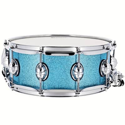 Premier Genista Classic 14" x 5.5" Birch Aqua Sparkle Snare Drum PGB1455SAQX image 2