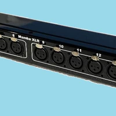 Mamba 16 Point XLR Female to 16 XLR Male 1RU XLR Patch Bay image 2