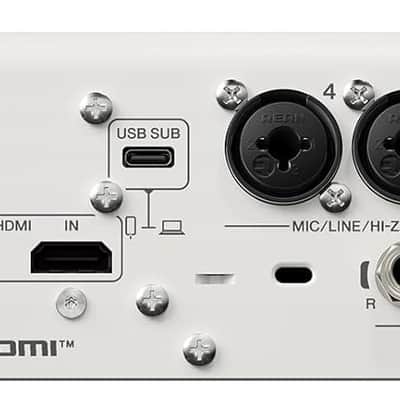 Yamaha URX44V 6x4 USB-C Audio/Video Interface (White) image 2
