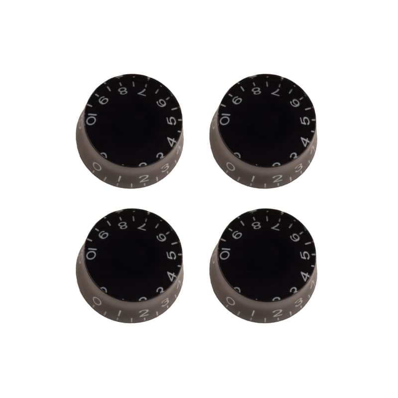 Seismic Audio SAGA43BLACK-4Pack Replacement Electric Guitar Acrylic Speed Knobs (4-Pack) image 1