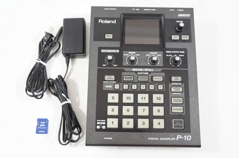 ローランド Roland P-10 | Visual Sampler Roland P-10 Visual Sampler Audio Video Movie Sample Pad VJ DJ P10