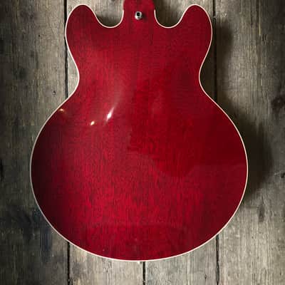 2009 Gibson Custom Shop 336 F in Cherry finish with hard shell case and COA image 12