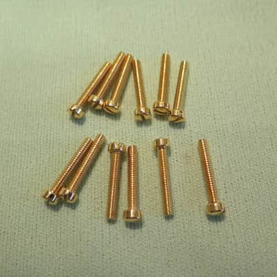 12 Gibson pole pieces screws for paf pickups es-355 Les Paul Custom L5 super 400 made in usa image 2