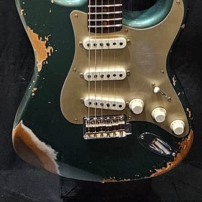 Fender Custom Shop Limited Edition 1959 / 59 Strat Heavy Relic Aged Sherwood Green Metallic 2023 image 1