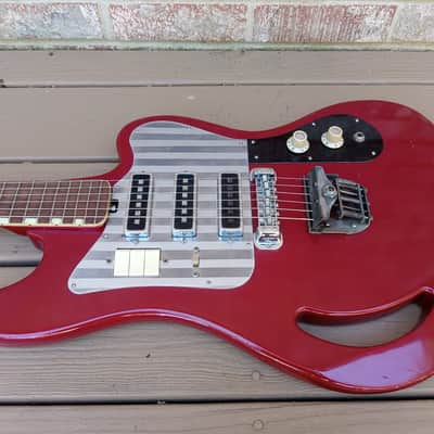 Vintage Circa 1965 Teisco TG-64 Electric Guitar! Japan, Monkey Grip! image 3