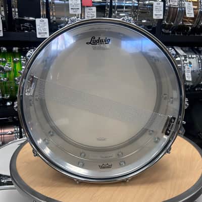 Ludwig 6.5x14" Supraphonic Snare Drum w/ Blue & Olive Badge LM402BON image 9