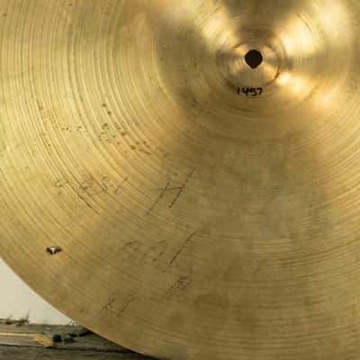 1960s Zildjian A 18" Sizzle Crash Cymbal 1457g image 3