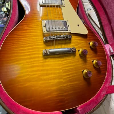 Gibson Custom Shop Les Paul 1960 V2 LTD. ED. Anniv. Reissue 2020 # 001502 - Tomato Soup Burst image 3