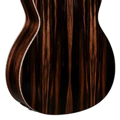 Mint Teton STS180CENT-AR Dreadnought, Solid Spruce Top, ebony back & sides, armrest, Fishman Flex Electro image 2