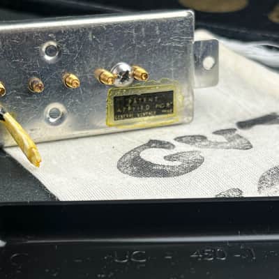 General Vintage Tone  NOS Dog Ear pickup 1957 / 1961  Dogear P90 for Les Paul Junior  Cab black cover image 6