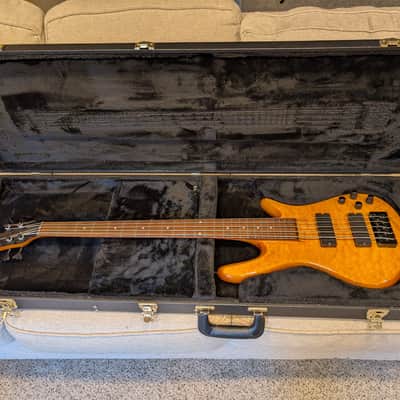 Spector NS2000/5 Neck-Through 5-String | Amber Quilt | EMG BQC Preamp | Spector Case image 22