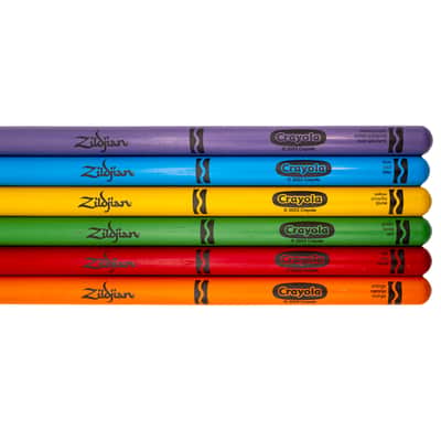 Zildjian PZA ZKIDS 6 DRUMSTICKS + PAD, CRAYOLA image 8