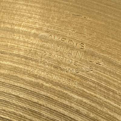 Used Zildjian Avedis 22 inch 70s Ride Cymbal With Rivet Holes image 4