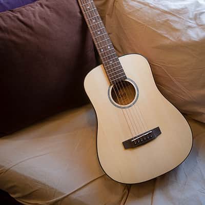 Cort ADMINIOP Standard Series Dreadnought 3/4 Size Mahogany Neck 6-String Acoustic Guitar w/Gig Bag image 14