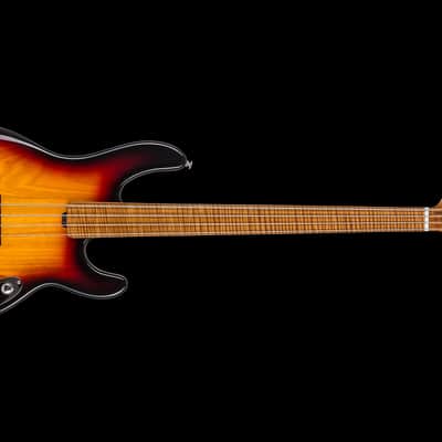 Music Man USA Stingray 4 Fretless BFR Vintage Sierra Burst - Limited Edition image 4