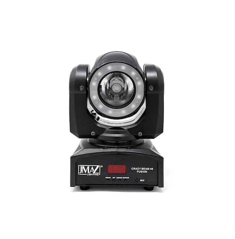 JMAZ Crazy Beam 40 Fusion | 60W RGBW Moving Head with 8° Beam | Ring Effect & IR Remote Control image 1