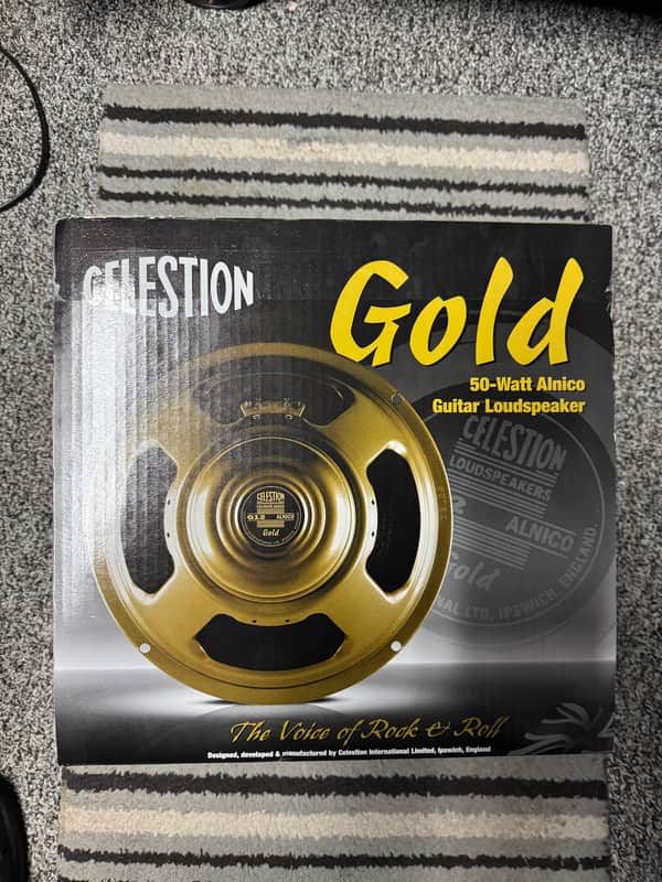 Celestion G12 Alnico Gold 12" 50w 15 Ohm Replacement Speaker 2010s - Gold image 1