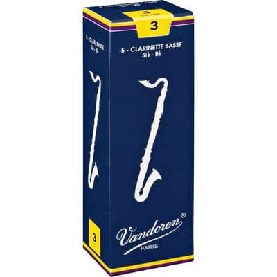 Vandoren CR123 Anches clarinette basse Traditionnelles force 3 image 1