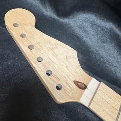WD Fender Licensed Strat Neck Maple Fingerboard 21 Frets Routed for FR Locking Nut image 2