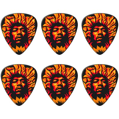 JHP14HV Jimi Hendrix '69 Psych Series Voodoo Fire Sachet de 6 Dunlop image 1