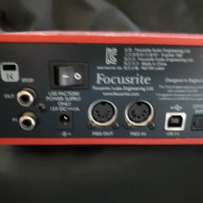 Focusrite Scarlett 18i8 USB 2.0 Audio Interface 2013 - 2016 - Red / Black image 6