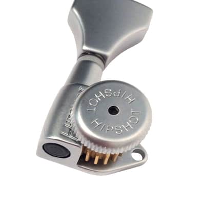 Hipshot Grip-Lock Open 18:1 6 inline Satin Chrome locking tuners 6K1GL0S